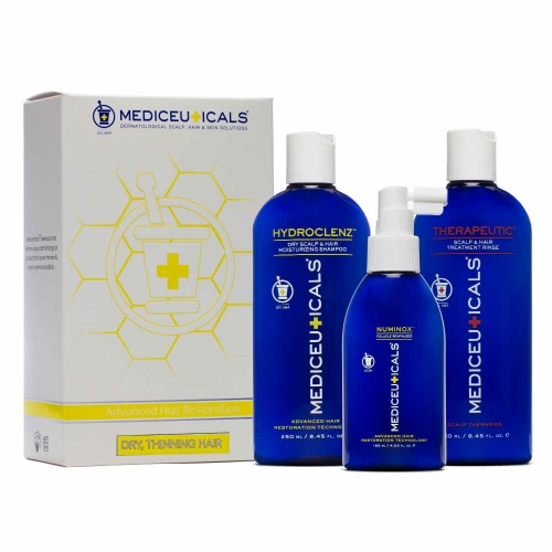 Mediceuticals Mens Hydroclenz Hair Restoration Kit for Dry Hair